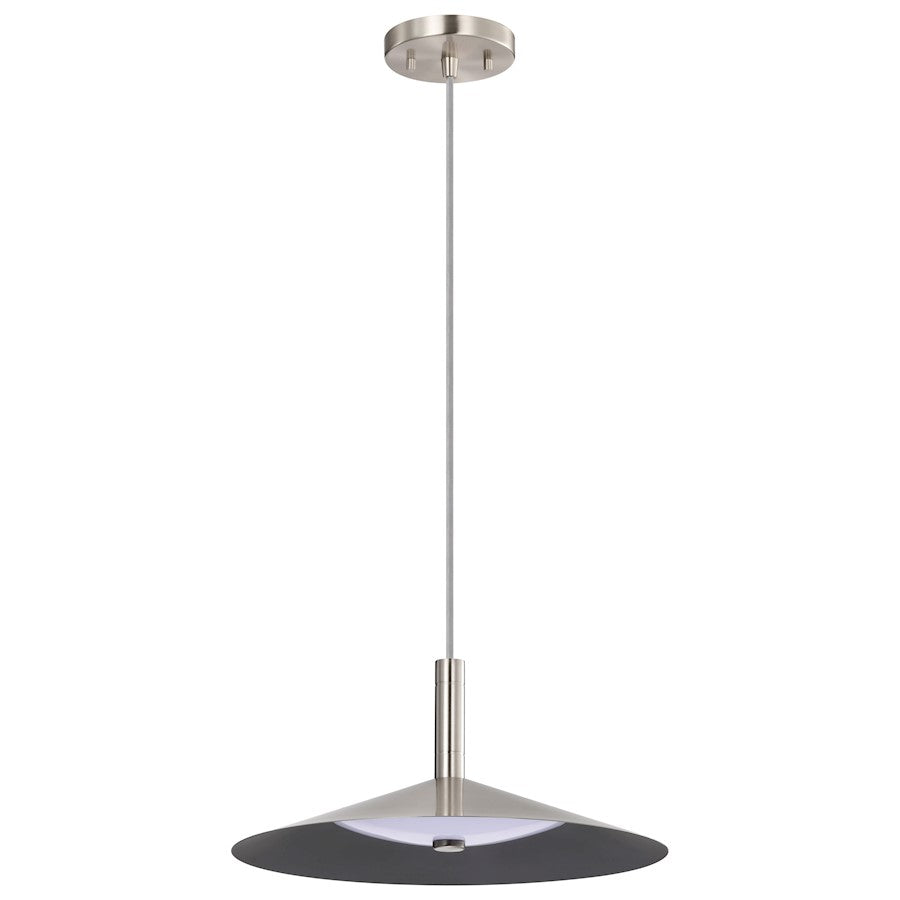 Nuvo Lighting Corrine 14" LED Pendant, Nickel 3K/4K/5K CCT Selectable - 62-2082