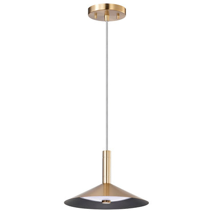 Nuvo Lighting Corrine 10" LED Pendant, Brass 3K/4K/5K CCT Selectable - 62-2091