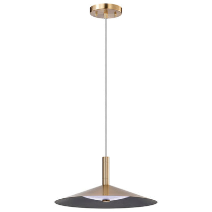 Nuvo Lighting Corrine 14" LED Pendant, Brass 3K/4K/5K CCT Selectable - 62-2092