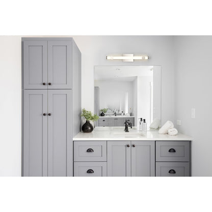 24" LED Bathroom Vanity Light, Brushed Nickel