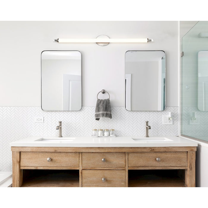 Nuvo Lighting Edgeworth 40" LED Vanity, Brushed Nickel Acrylic Lens