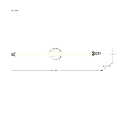 40" LED Bathroom Vanity Light, Brushed Nickel