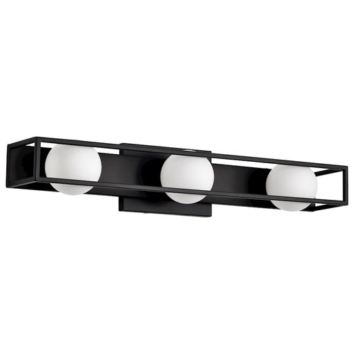 Nuvo Lighting Jenkins 24" 3 Light LED Vanity, Black/Frosted Glass - 62-2243