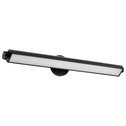 Nuvo Lighting Auden 36in 1-Light LED Vanity Light | Transitional Black Aluminum and Acrylic Lens | Bathroom Vanity | 35.5 x 6 x 5.5 in | Model 62-2360
