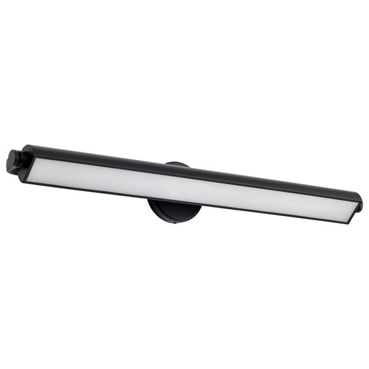 Nuvo Lighting Auden 36in 1-Light LED Vanity Light | Transitional Black Aluminum and Acrylic Lens | Bathroom Vanity | 35.5 x 6 x 5.5 in | Model 62-2360