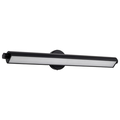 Nuvo Lighting Auden 36in 1-Light LED Vanity Light | Transitional Black Aluminum and Acrylic Lens | Bathroom Vanity | 35.5 x 6 x 5.5 in | Model 62-2360