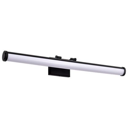 Nuvo Cora 36in 1-Light LED Vanity Light | Transitional Black Aluminum and Steel with Acrylic Lens | Bathroom Vanity | 36 x 5 x 4.75 in | Model 62-2375
