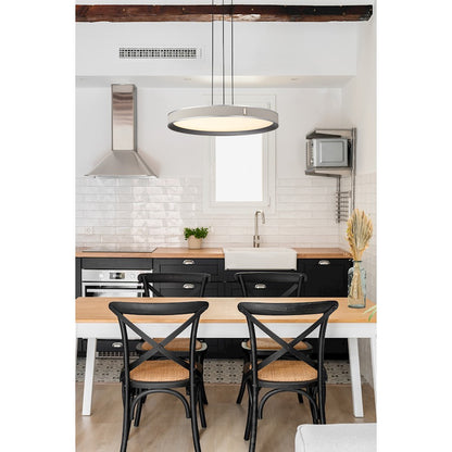 20" LED Pendant, Gray