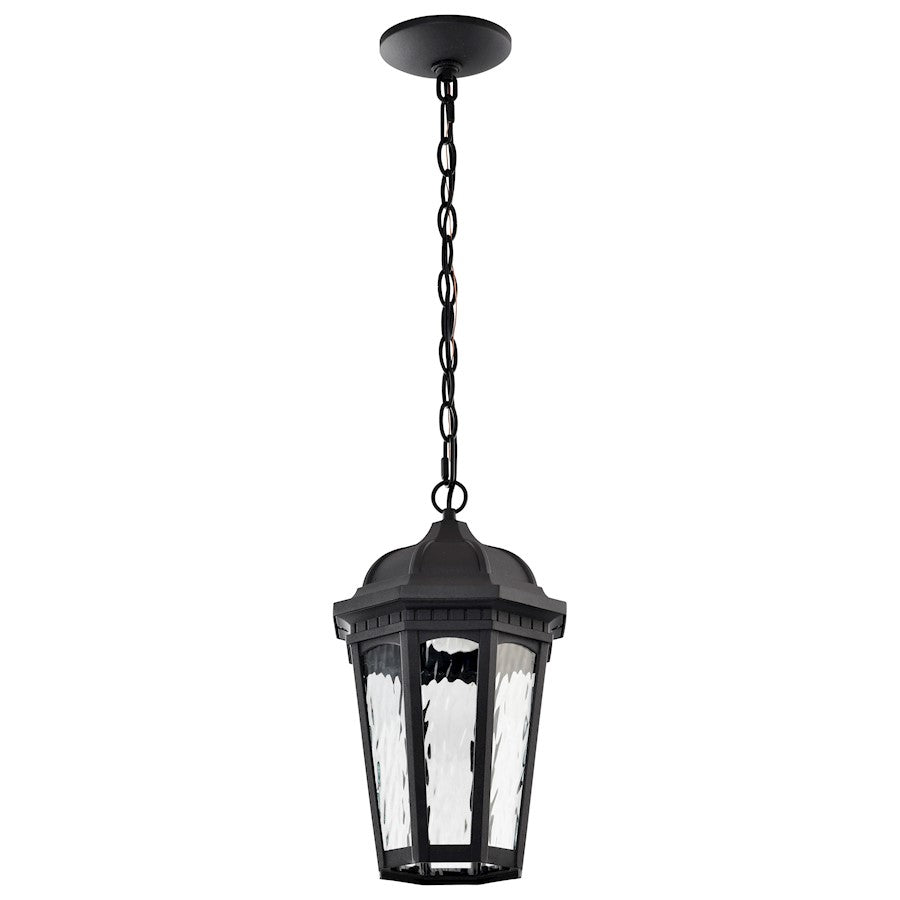 Nuvo East River 1Lt 8" LED Outdoor Hanging Fixture, Black Water - 62-5944