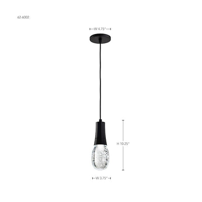 4" LED Pendant, Black