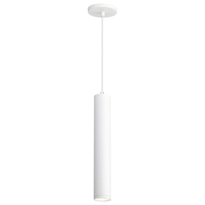 Nuvo Lighting Century 16in 1-Light LED Pendant | Contemporary Matte White Aluminum and Clear Acrylic Lens | Kitchen Island & Dining Room | Model 62-817