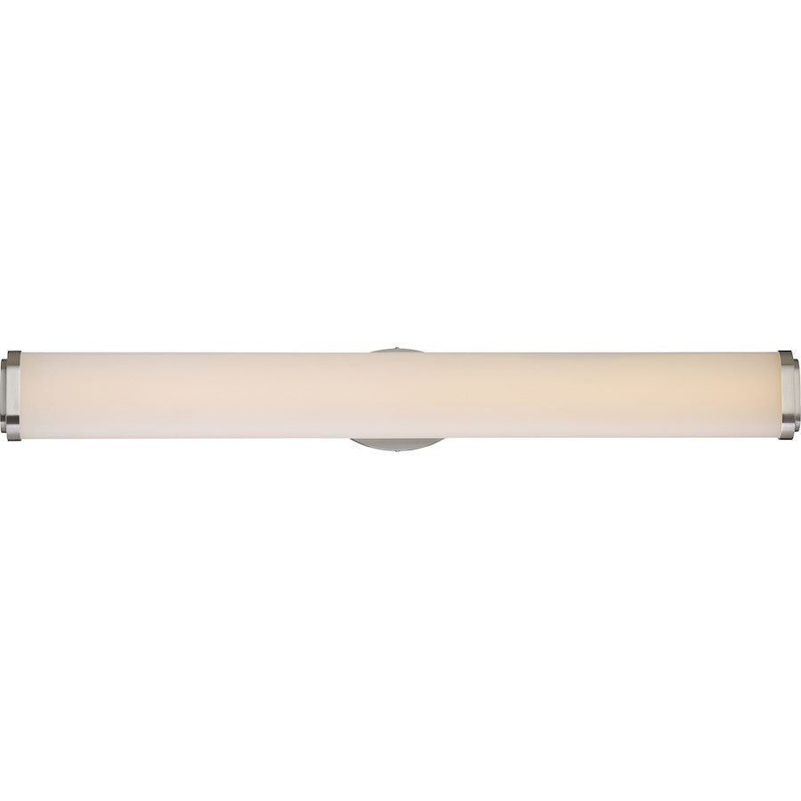 Nuvo Lighting Pace 36in 1-Light LED Wall Vanity | Modern Brushed Nickel | Bathroom Vanity & Powder Room | 36 x 5 x 5 in, 3120 Lumens | Model 62-915