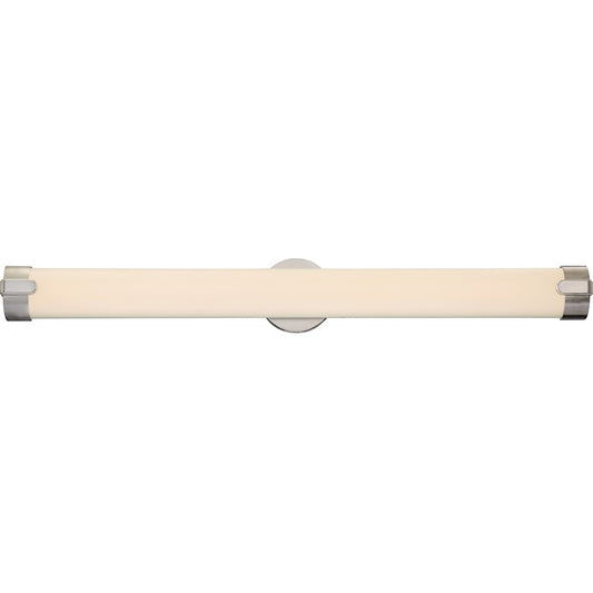 Nuvo Lighting Loop 36in 1-Light LED Wall Vanity | Contemporary Brushed Nickel | Bathroom & Powder Room | 36 x 4 x 4 in, 3120 Lumens | Model 62-925