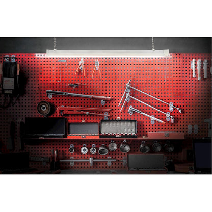Nuvo Lighting 36in 34W LED Shop Light | White Linear Fixture with Pull Chain | Garage & Workshop Utility Light | 36 x 2 x 2 in, 4000K | Model 62-927