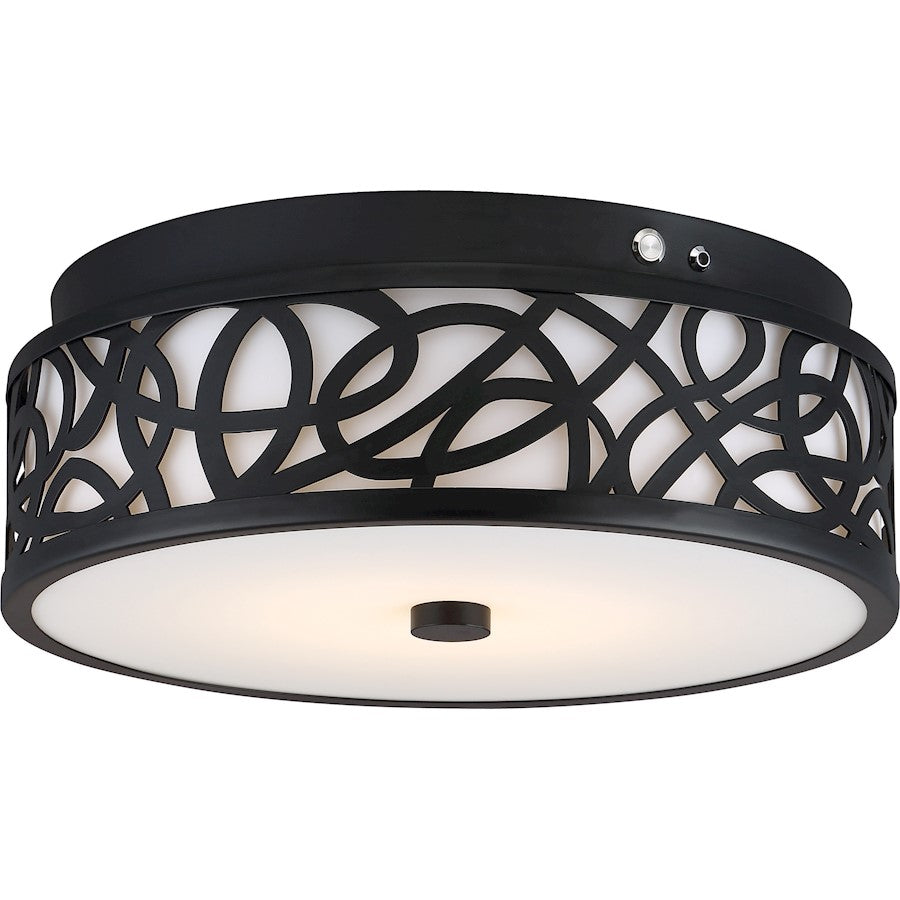 Nuvo Lighting LED EMR 5.41in 1-Light Flush Mount | Utility Aged Bronze | Hallway & Closet | 1660 Lumens, 3000K, Dimmable | Model 62-978