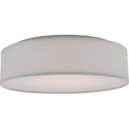 Nuvo Lighting LED Decor 15" Fabric Drum Flush