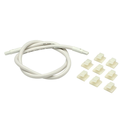 Nuvo Thread 24in Connecting Cable | White Plastic | Damp-Rated Extension for Thread LED Fixtures | 26in L | Model 63-307