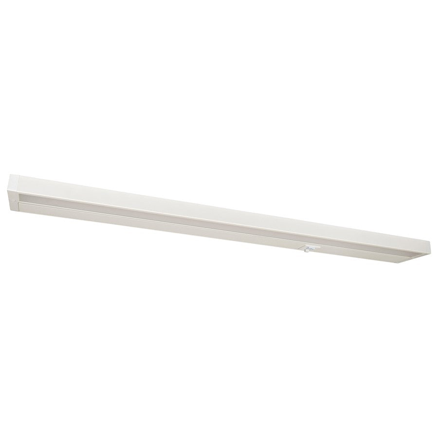 Nuvo Lighting Counter Quick 34in 20W LED Under Cabinet Light | Utility White Finish | Kitchen Counter & Workspace Task Light | 1500 Lumens | Model 63-505