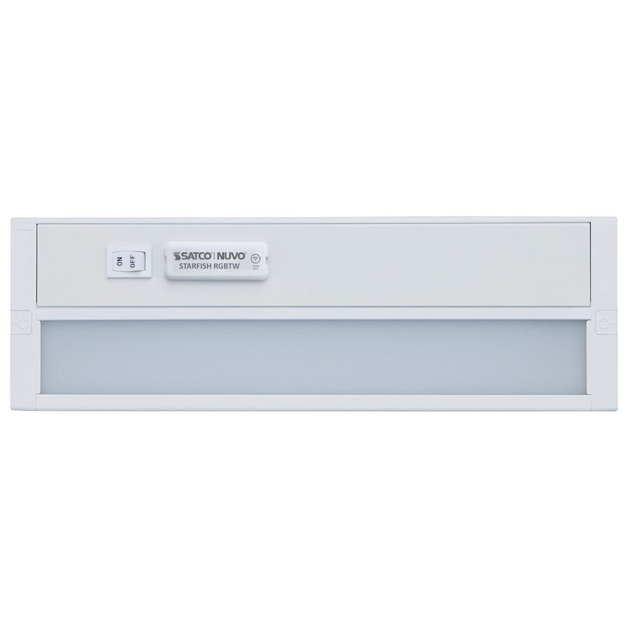 Nuvo Lighting Starfish 11in 1-Light Under Cabinet Light | Smart Wi-Fi RGB+Tunable White White | Kitchen Counter & Task Lighting | 11 x 3.54 | Model 63-551