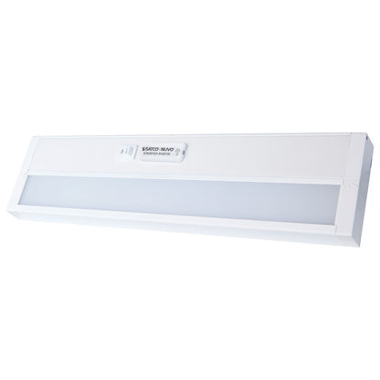 Nuvo Lighting Starfish 14in 1-Light Under Cabinet Light | Smart Wi-Fi RGB+Tunable White White Finish | Kitchen Counter & Task Lighting | 14 | Model 63-552