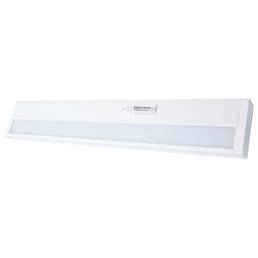 Nuvo Lighting Starfish 22in 1-Light LED Under Cabinet Light | Smart Wi-Fi RGB+Tunable White White | Kitchen Counter & Task Lighting | 22 x | Model 63-553