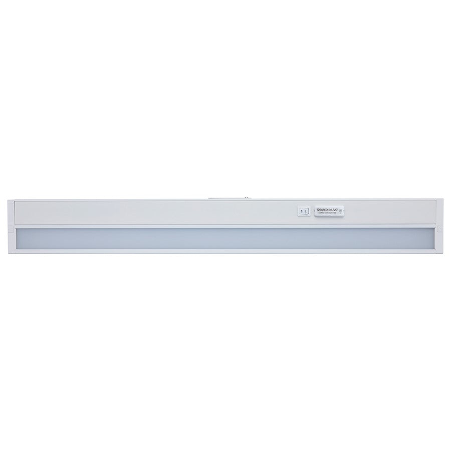 Nuvo Lighting Starfish 28in 1-Light Under Cabinet Light | Smart Wi-Fi RGB+Tunable White White Finish | Kitchen Counter & Task Lighting | 28 | Model 63-554