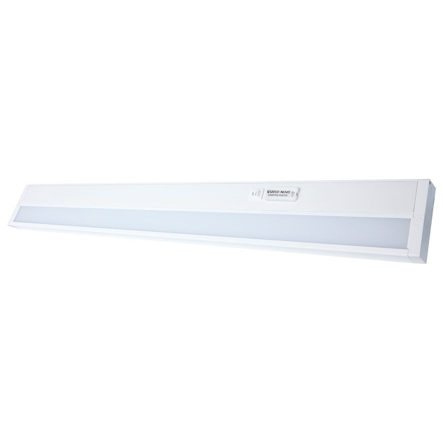 Nuvo Lighting Starfish 34in LED Smart Under Cabinet Light | RGB+Tunable White Wi-Fi | Kitchen & Workshop Task Lighting | 20W 1180-1420 | Model 63-555