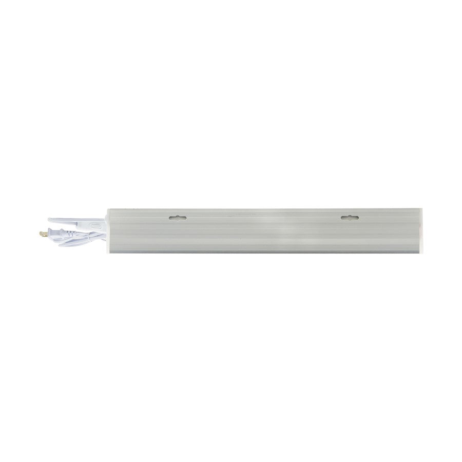 Nuvo Lighting 18in LED Under Cabinet Light Bar | White Utility Polycarbonate Lens | Kitchen Counter & Workshop Task Light | 10W 860 Lumens | Model 63-700