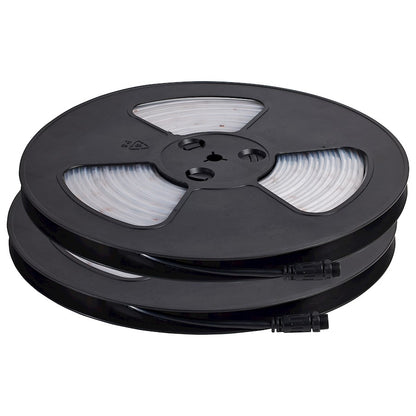Nuvo Lighting Pro Tape 64ft RGB/Tunable White LED Tape Light | White Utility Direct-Wire | Outdoor Deck & Patio Accent | 6300 Lumens, 68W | Model 64-145