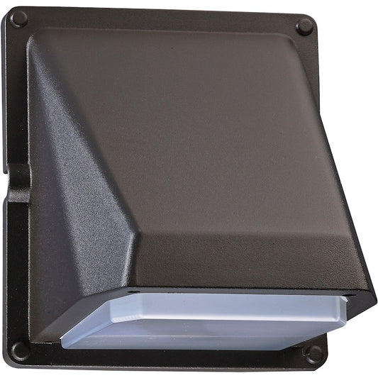Nuvo Lighting 65-051 11W LED Wall Pack | Utility Bronze Finish with Photocell | Outdoor Security & Commercial Lighting | 6.5 x 6.5 x 7.1 | Model 65-051