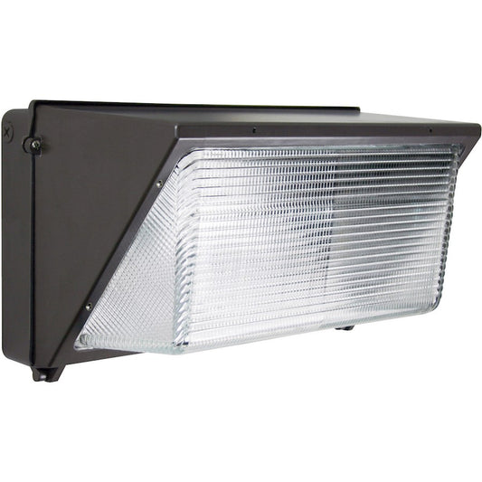 Nuvo LED Wall Pack 18in 81W Utility Light | Bronze Die-Cast Aluminum | Outdoor Security & Building Facade | 9768 Lumens 5000K 120-277V | Model 65-058R1