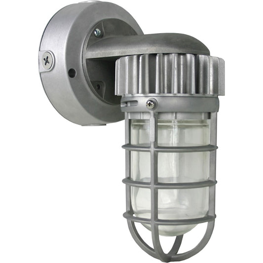 Nuvo Lighting LED Vapor Proof Wall Mount 11in | Utility Silver Finish | Outdoor & Utility Area Light | 850 Lumens, 5000K, 13W LED, Wet Rated | Model 65-078
