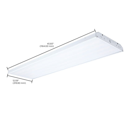 Nuvo 200/150/100W LED 4-Foot High Bay 3500K/4000K/5000K CCT, White
