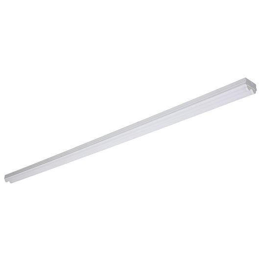Nuvo Satco 96in 78W LED Double Light Strip | Utility White Finish | Garage & Workshop Utility Light | 9000 Lumens 4000K Non-Dimmable | Model 65-1072