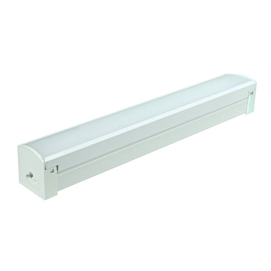 Nuvo 12in LED Connectable Strip Light | White Utility Finish | Under Cabinet & Task Lighting | 800 Lumens, 4000K, Non-Dimmable | Model 65-1102