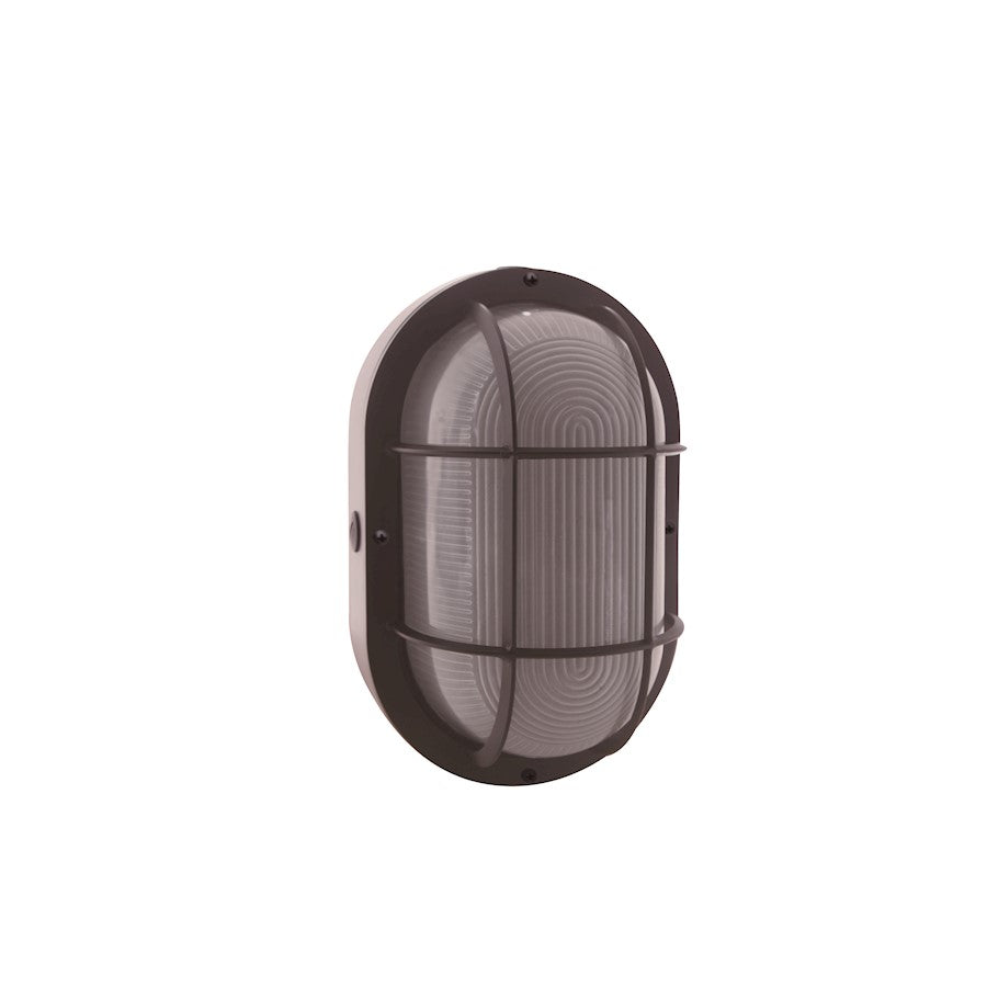 Nuvo Lighting 65-114 20W LED Bulkhead Outdoor Sconce | Modern Black Finish | Entryway & Patio Wall Light | 1440 Lumens 3000K 90 CRI Dimmable | Model 65-114