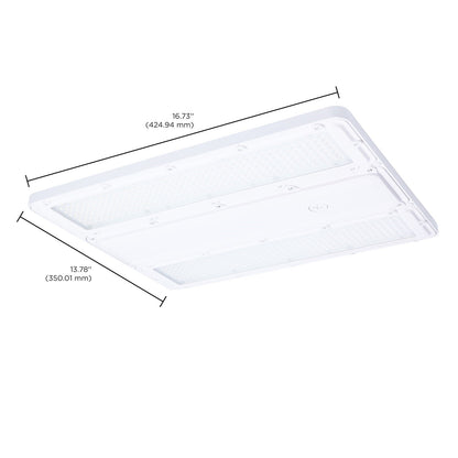 Nuvo 105/90/70W LED Linear High Bay 3K/4K/5K CCT IP69K 120-347V White