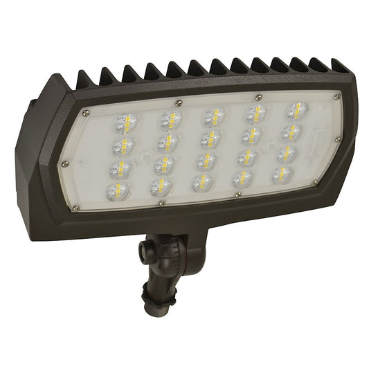 Nuvo Lighting 65-125 30W LED Flood Light | Bronze Utility Outdoor | Security & Landscape Lighting | 3300 Lumens 4000K 120-277V | Model 65-125
