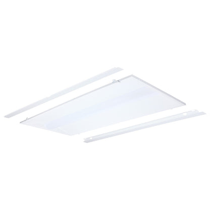 Nuvo Lighting 65-1302 2x4 LED Center Basket Troffer Retrofit Kit | Utility Matte White Finish | Commercial & Utility Rooms | Model 65-1302