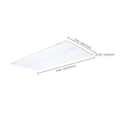 Nuvo Lighting 65-1302 2x4 LED Center Basket Troffer Retrofit Kit | Utility Matte White Finish | Commercial & Utility Rooms | Model 65-1302