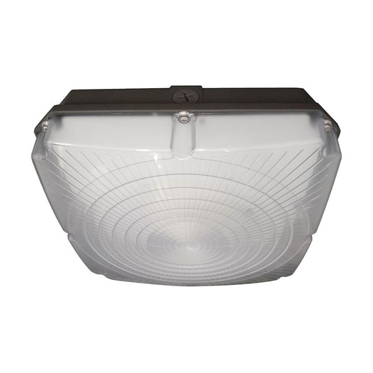 Nuvo LED 8.5in Flush Mount | Bronze Utility | Wet Location Indoor & Covered Patio | 28W 5000K 3360lm 80CRI 120-277V | Model 65-139
