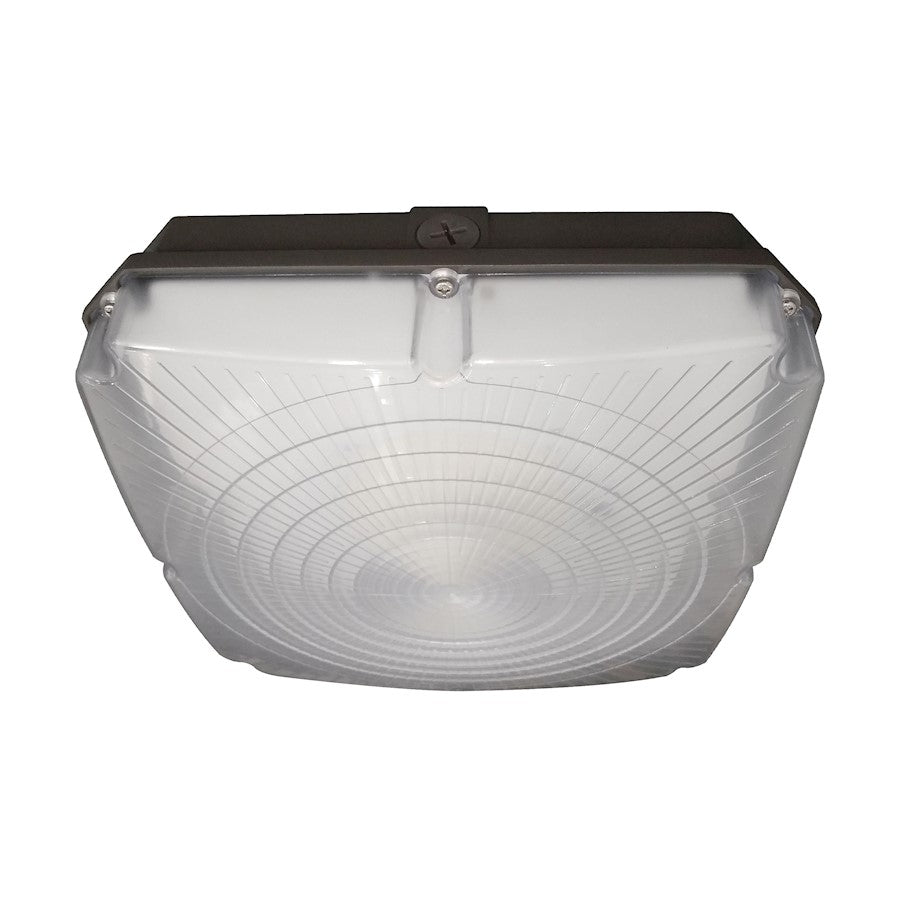 Nuvo 8.5in 1-Light LED Flush Mount | Utility Bronze | Garage & Covered Patio | 4800 Lumens 5000K 40W Dimmable | Model 65-141