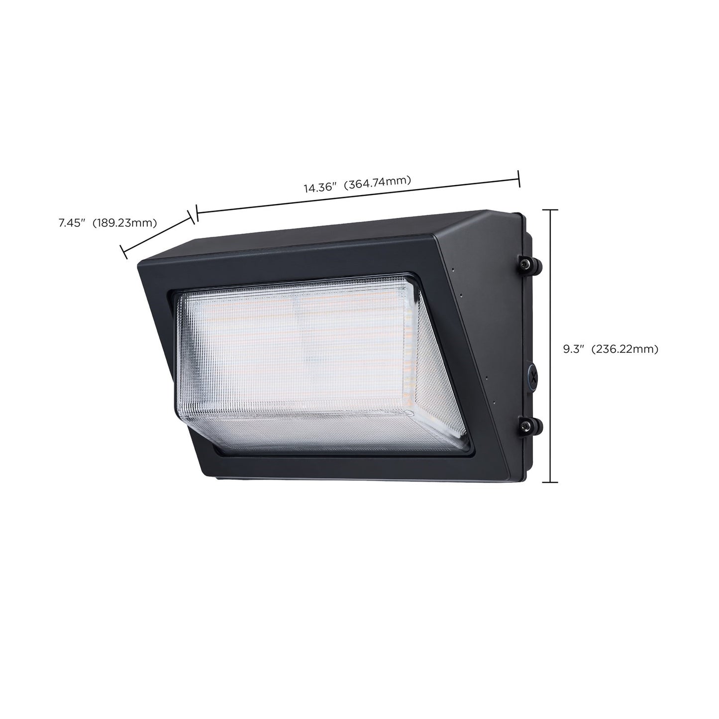 Nuvo Lighting 65-1500 LED Wall Pack | Utility Bronze Die-Cast Aluminum | Outdoor Building Perimeter & Parking Areas | 60W/40W/29W | Model 65-1500