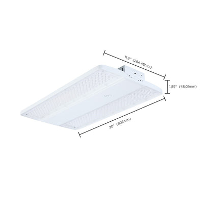 Nuvo LED High Bay 240/220/180W 3K/4K/5K Beam Angle White 120-347 Volt