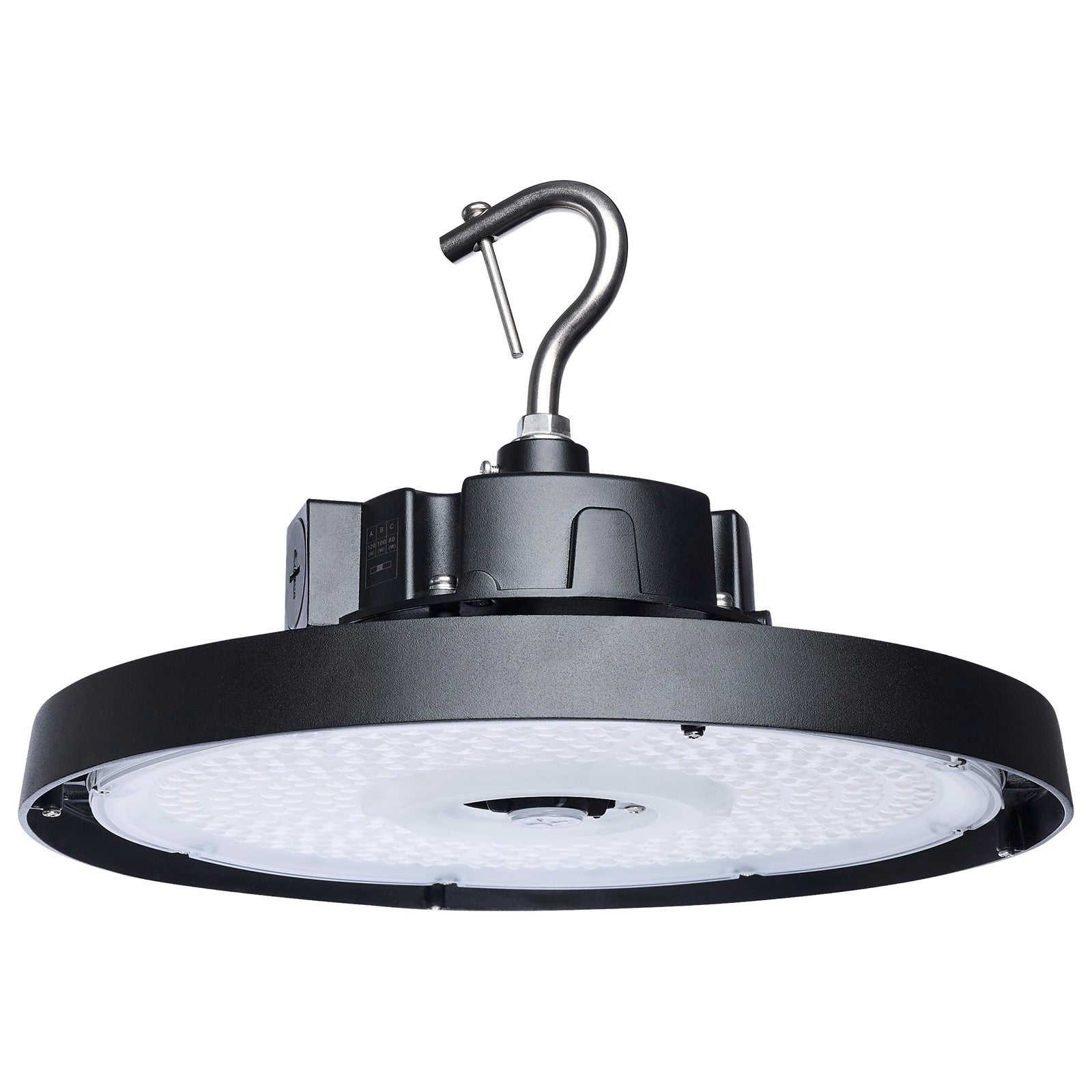 Nuvo 120/100/80W LED UFO High Bay Beam Angle, Black 120-347 Volt