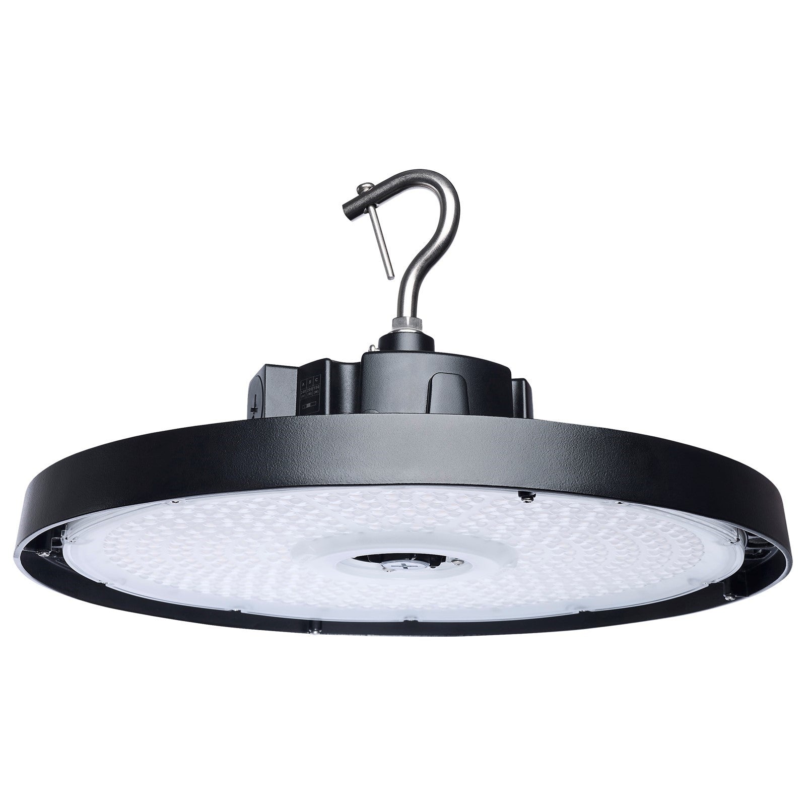 Nuvo 240/200/150W LED UFO High Bay Beam Angle, Black 120-347 Volt