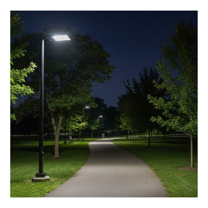 Nuvo LED Area Light 25in | Utility Bronze Die-Cast Aluminum | Parking Lots & Roadways | 100-150W, 15488-22855 Lumens, 3000K-5000K | Model 65-1527