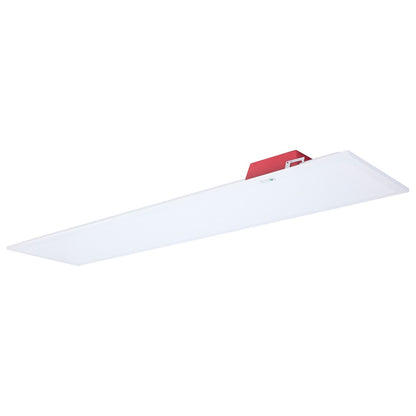 Nuvo LED 1ft x4ft Backlit Panel, Emergency Battery 120-277V, White