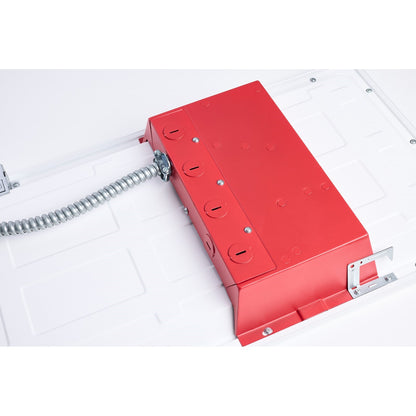 Nuvo LED 2ftx2ft Backlit Panel, Emergency Battery 120-347V, White