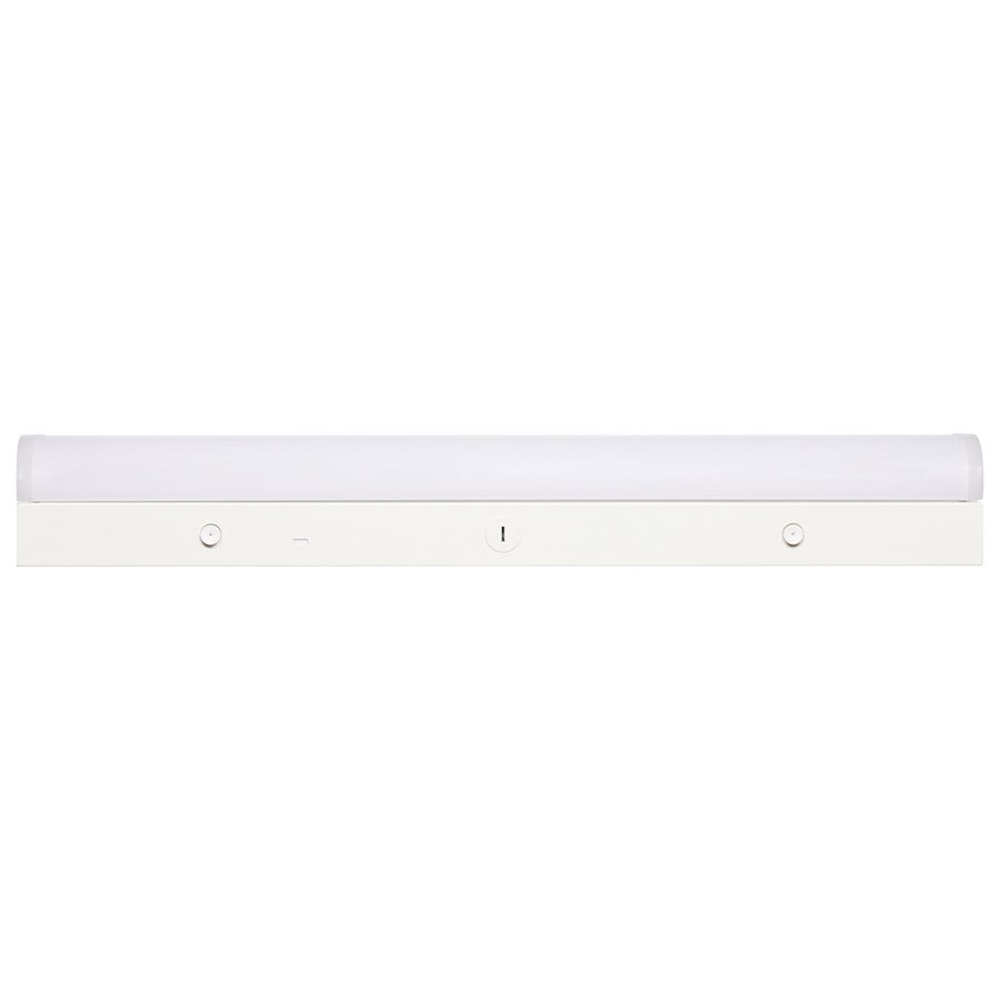 Nuvo Satco 24in 20W LED Linear Strip Light | White Utility with Microwave Sensor | Garage & Utility Room | 24 x 2.95 x 3.27 in, 2735-2830 | Model 65-1700